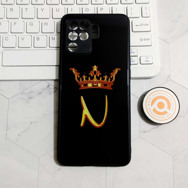 Oppo F19 Pro/ A94 4g/ Reno 5 Lite - King N Alphabet - Premium Printed Glass soft Bumper shock Proof Case CS-22729