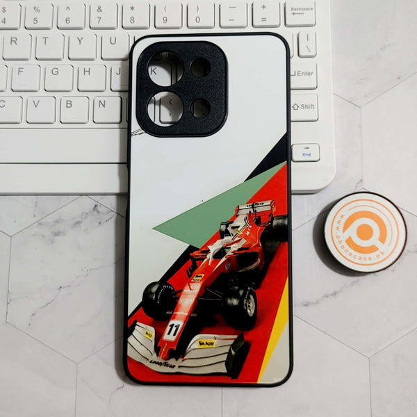 Vivo Y28 - Formula 1 Design 3 - Premium Printed Glass soft Bumper shock Proof Case CS-22674