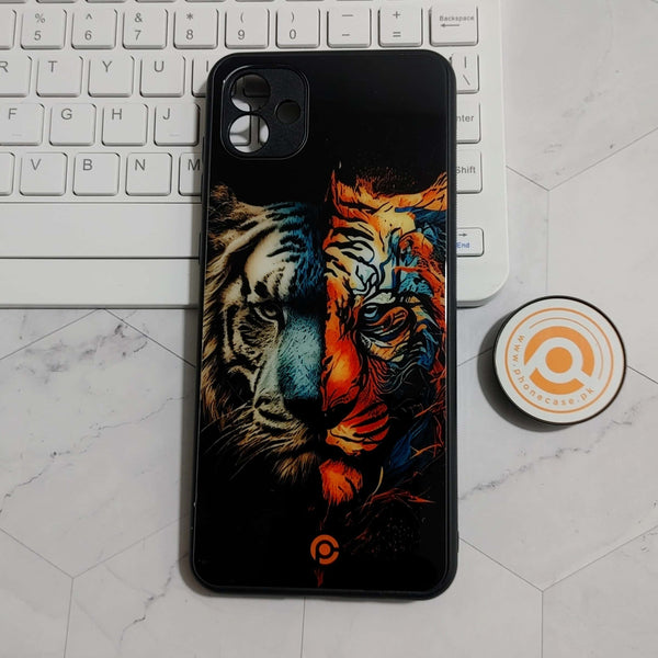 Samsung Galaxy A05 - Tiger Art 2.0 Design 1 - Premium Printed Glass soft Bumper shock Proof Case CS-22631