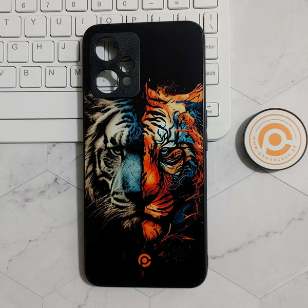 Realme 9 Pro - Tiger 2.0 Design 1 - Premium Printed Glass soft Bumper shock Proof Case CS-22483