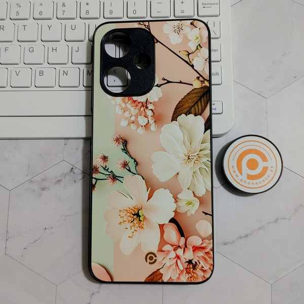 Infinix Hot 30 Play - Floral Series Design 10 - Premium Metal Printed soft Bumper shock Proof Case CS-22649