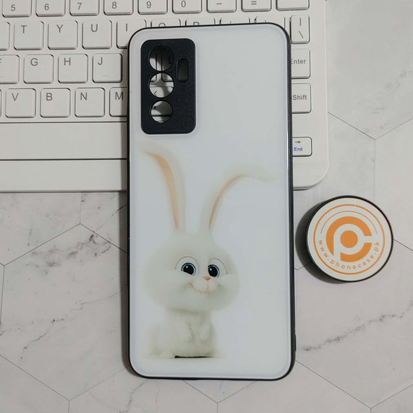 Vivo S10E - Cute rabbit - Premium Printed Glass soft Bumper shock Proof Case CS-22474