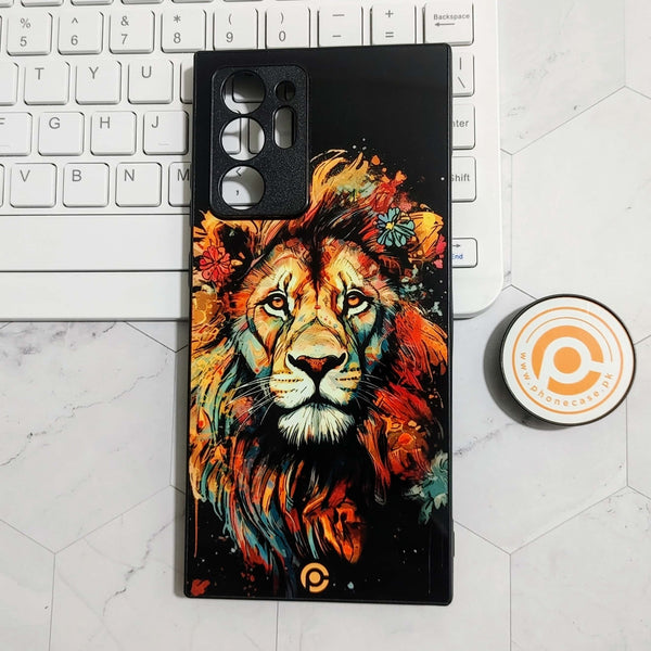 Galaxy Note 20 Ultra - Tiger 2.0 Design 10 - Premium Printed Glass soft Bumper shock Proof Case CS-22659