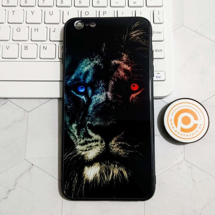 iPhone 6 Plus/6s Plus  - Tiger Art Design 4 - Premium Printed Glass soft Bumper shock Proof Case CS-46710