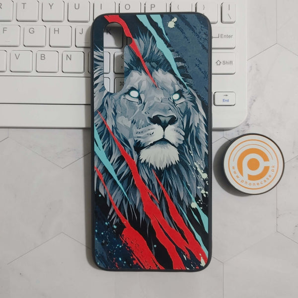 Realme 6 - Abstract Animated Lion - Premium Printed Glass soft Bumper shock Proof Case CS-23255