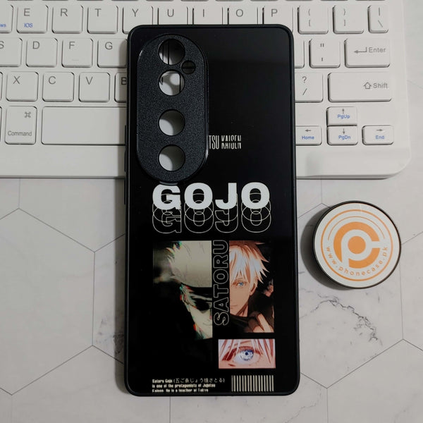 Vivo V40 - Anime Gojo Design - Premium Printed Glass soft Bumper shock Proof Case CS-23496