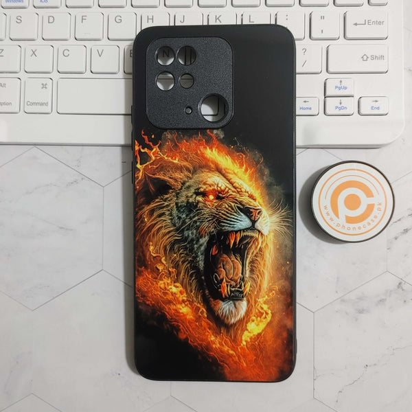 Xiaomi Redmi 10C - Tiger 2.0 Design 4 - Premium Printed Glass soft Bumper shock Proof Case CS-23500