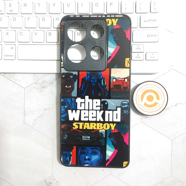 Infinix Note 30 - The Weeknd Star Boy - Premium Printed Glass soft Bumper shock Proof Case CS-23506