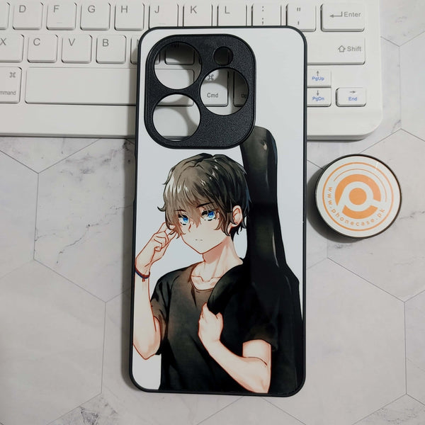 Infinix Smart 8/Hot 40i - Anime Design 2 - Premium Printed Glass soft Bumper shock Proof Case CS-23524