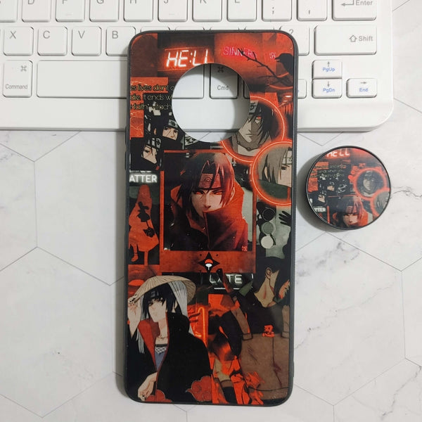 Infinix Note 7 - Itachi Aesthetic - Premium Printed Glass soft Bumper shock Proof Case  CS-23574