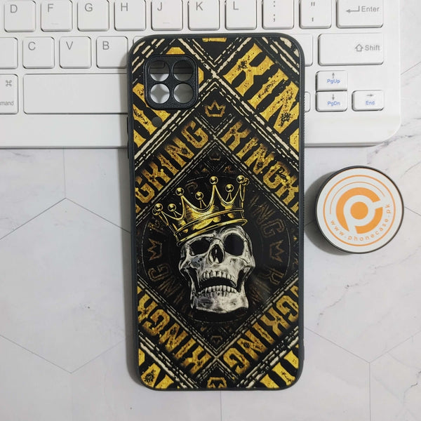 Huawei Nova 7i - King Skull Design - Premium Printed Glass soft Bumper shock Proof Case CS-23714