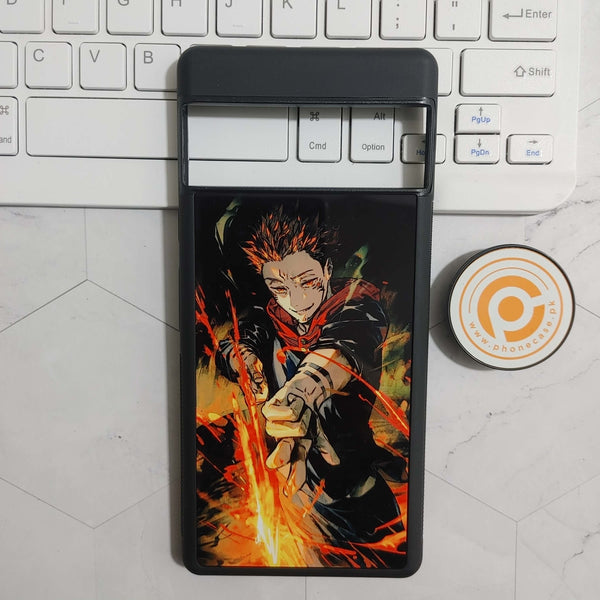 Google Pixel 6 Pro - Anime Edge - Premium Printed Glass soft Bumper shock Proof Case CS-23706