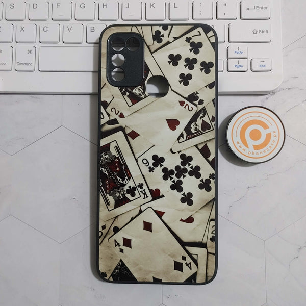 Infinix Hot 11 Play  / Hot 10 Play - Card Design 7 - Premium Metal Printed soft Bumper shock Proof Case CS-42326 CS-42842