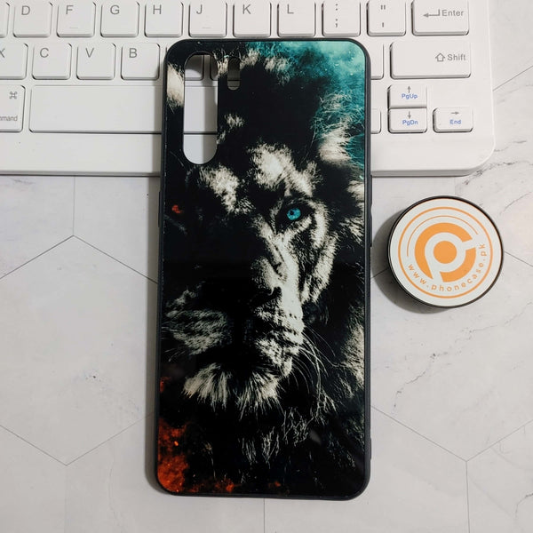 Oppo Reno 3/OPPO A91 / F15 - Tiger Design 3 - Premium Printed Glass soft Bumper shock Proof Case CS-23651