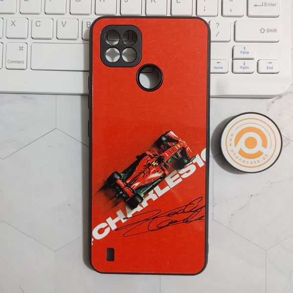 Realme C21 -Formula 1 Design 2 - Premium Printed Glass soft Bumper shock Proof Case  CS-23877