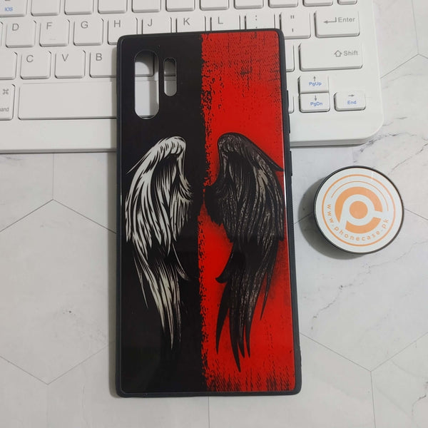 Samsung Galaxy Note 10 Plus/Note 10 Pro - Angel Wings 2.0  Design 10 - Premium Printed Glass soft Bumper Shock Proof Case  CS-24003