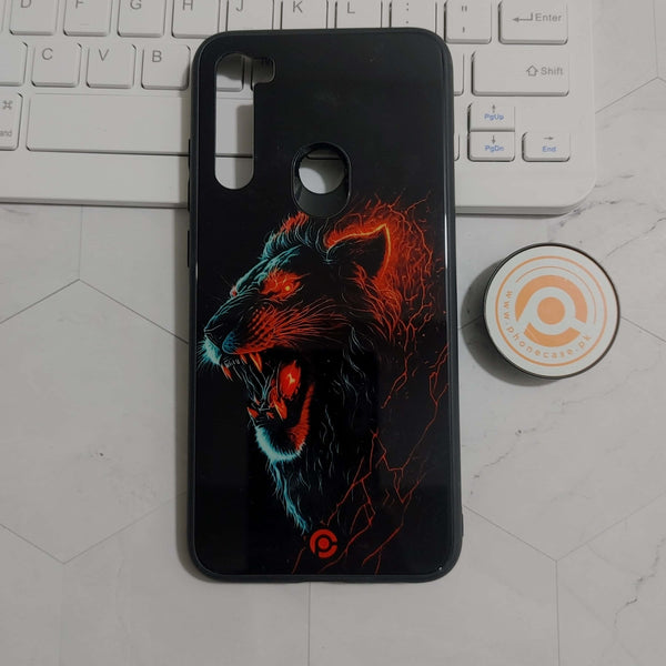 Redmi Note 8 - Tiger Series 2.0  Design 8  - Premium Printed Glass soft Bumper shock Proof Case  CS-23853