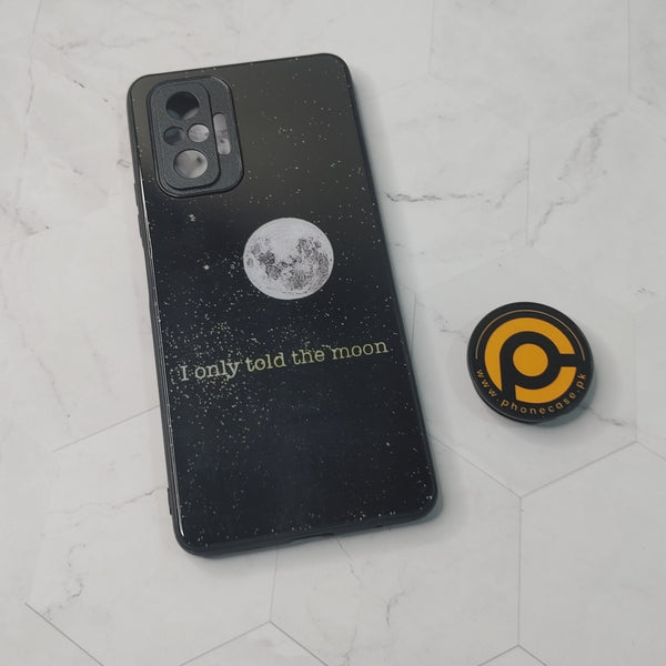 Xiaomi Redmi Note 10 Pro/Note 10 Pro Max -I Only Told the Moon - Premium Printed Glass soft Bumper shock Proof Case CS-26221