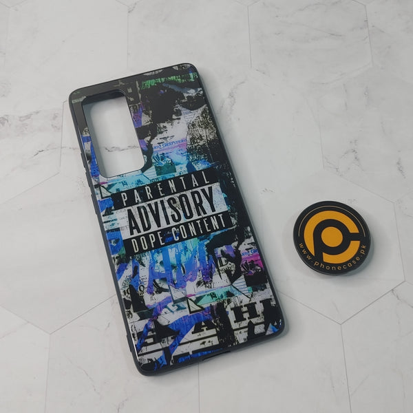 Vivo X60 Pro - Comic Design 1  - Premium Printed Glass soft Bumper shock Proof Case  CS-26219