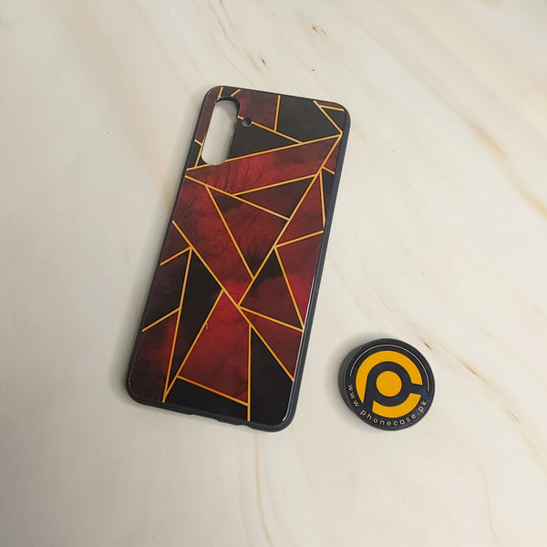 Samsung Galaxy A04s - Geometric Marble Design 4 - Premium Printed Glass soft Bumper shock Proof Case CS-27124