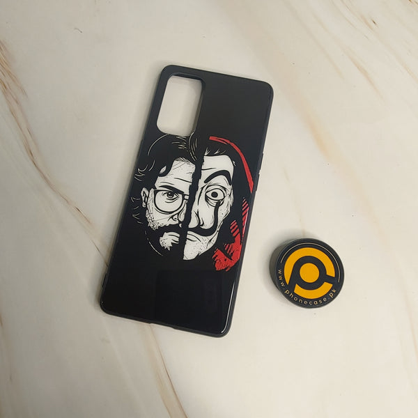 Oppo Reno 5 Pro 5G  MONEY HEIST PROFESSOR -  Premium Metal  Printed soft Bumper shock Proof Case CS-27225