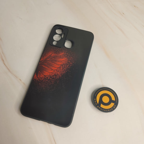 Infinix Hot 12 Play - Angel Wings 2.0 Design 2 - Premium Metal  Printed soft Bumper shock Proof Case CS-27226