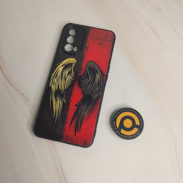 OnePlus Nord N200 5G - Angel Wings 2.0 Design 10- Premium Printed Glass soft Bumper shock Proof Case CS-27279