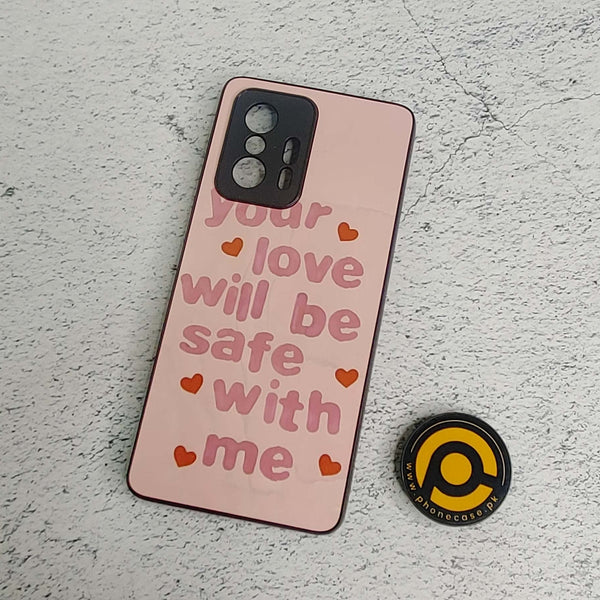 Xiaomi 11T/ 11T Pro Gleaming Hearts  S3 Soft Bumper shock Proof Glass Case CS-27424