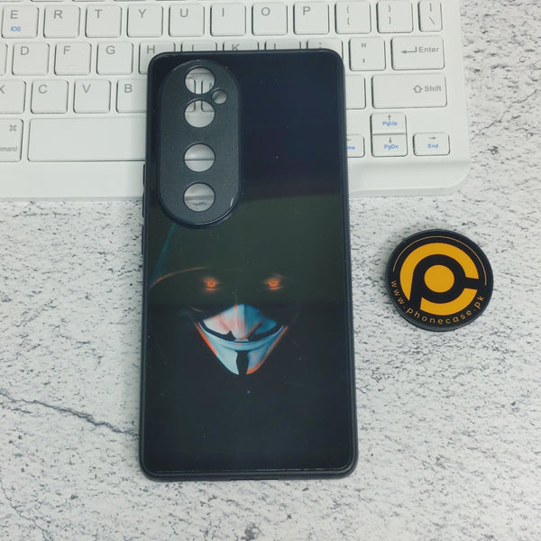 Vivo V40 5g -  Black Art Series- Premium Metal Printed soft Bumper shock Proof Case CS-27832