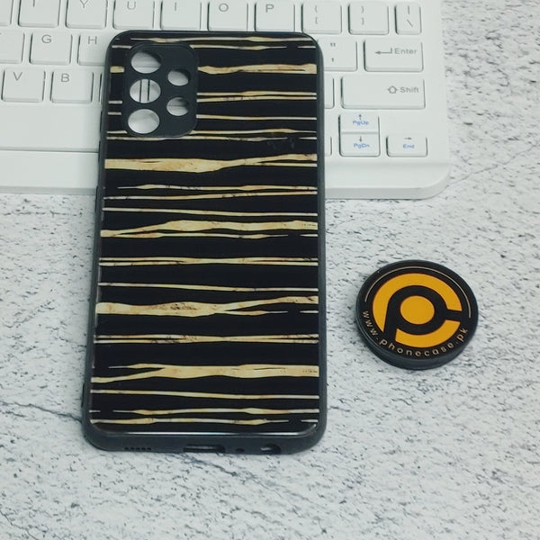 Samsung Galaxy A32 Gold Stripe  Glass Case CS-28512