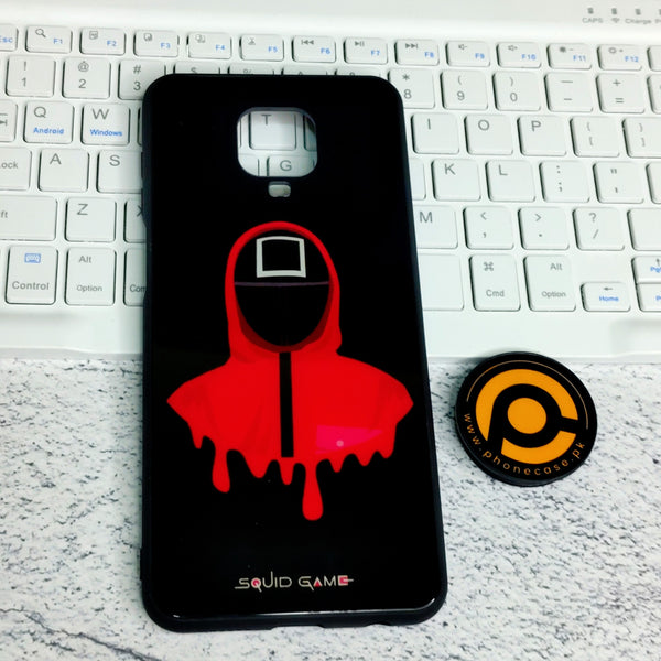 Xiaomi Redmi Note 9 Pro Max - Squid Game Design 11 Premium Printed Glass soft Bumper shock Proof Case-28400