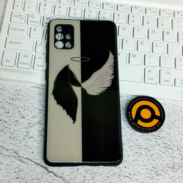 Samsung Galaxy A51 Angel Wings 2.0 Design 5 Premium Metal  Printed soft Bumper shock Proof Case  CS-34604