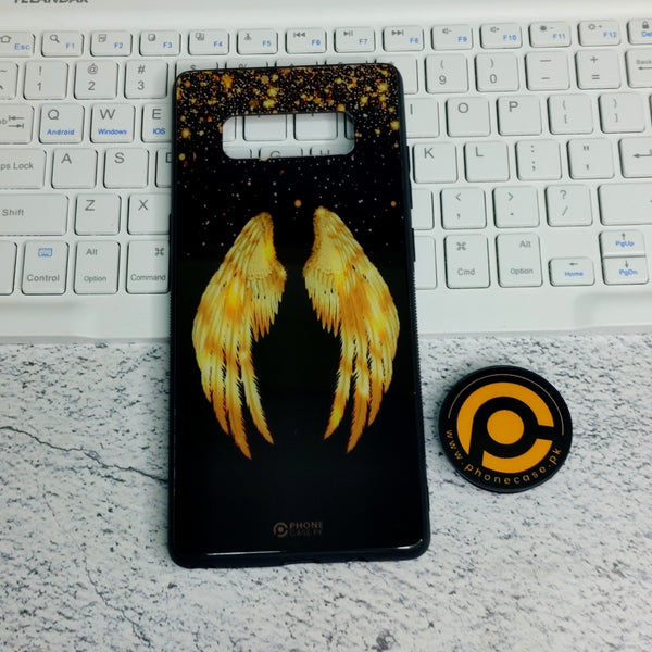 Samsung Galaxy Note 8 - Angle Wings  Design 1 Soft Bumper shock Proof Glass Case CS-28405 CS-28408