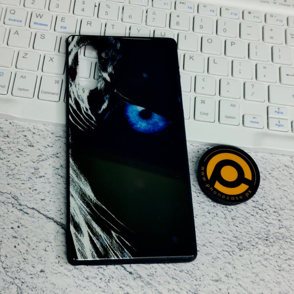 Galaxy Note 10- BLACK ART DESIGN - Premium Printed Glass soft Bumper shock Proof Case CS-28419