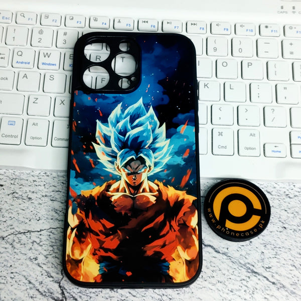 iPhone 16 Pro Max - Goku Power-Up  - Premium Printed Glass soft Bumper shock Proof Case  CS-28769