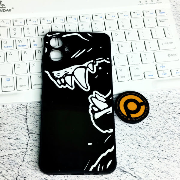 Samsung Galaxy A06  - Black Art Design  - Premium Printed Glass soft Bumper shock Proof Case CS-28773