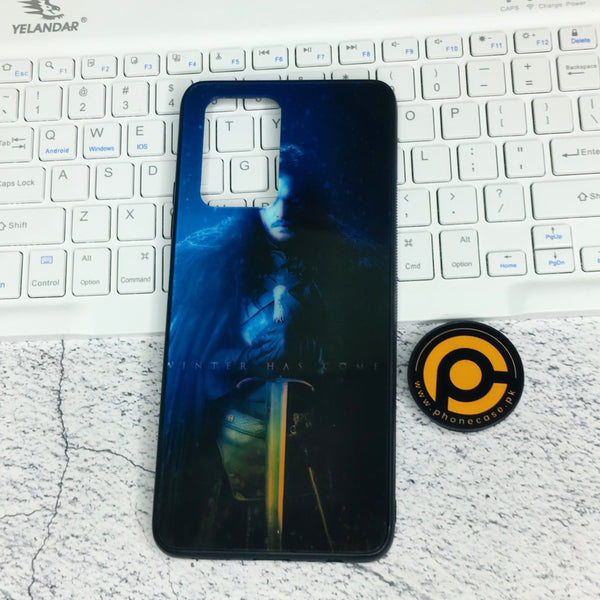 Infinix Note 10 Pro -Winter's Wrath- Premium Metal  Printed soft Bumper shock Proof Case  CS-28839