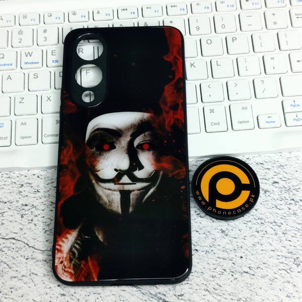 Vivo Y17S - Anonymous 2.0 Design 7- Premium Printed Glass soft Bumper shock Proof Case CS-28826