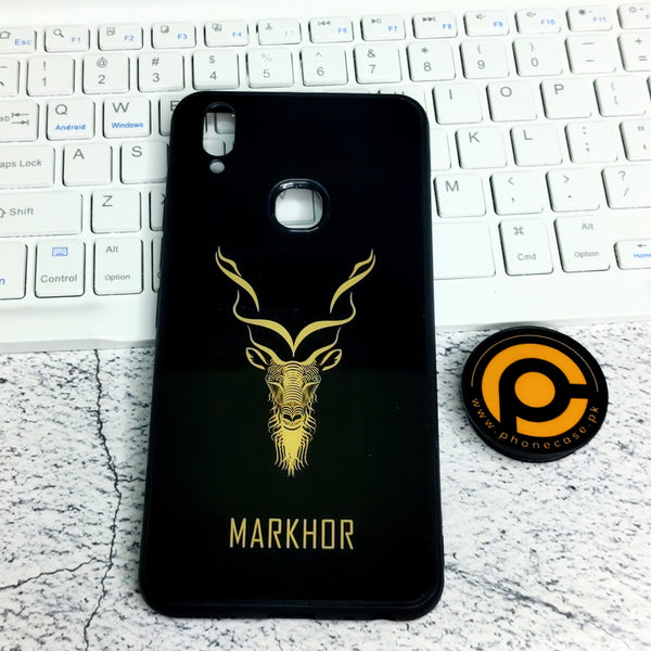 Huawei Y9 2019 Markhor Design 3 - Premium Printed Glass soft Bumper shock Proof Case Case CS-48136