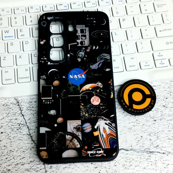 Infinix Hot 50 Pro -  NASA DESIGN   - Premium Metal  Printed soft Bumper shock Proof Case CS-41846