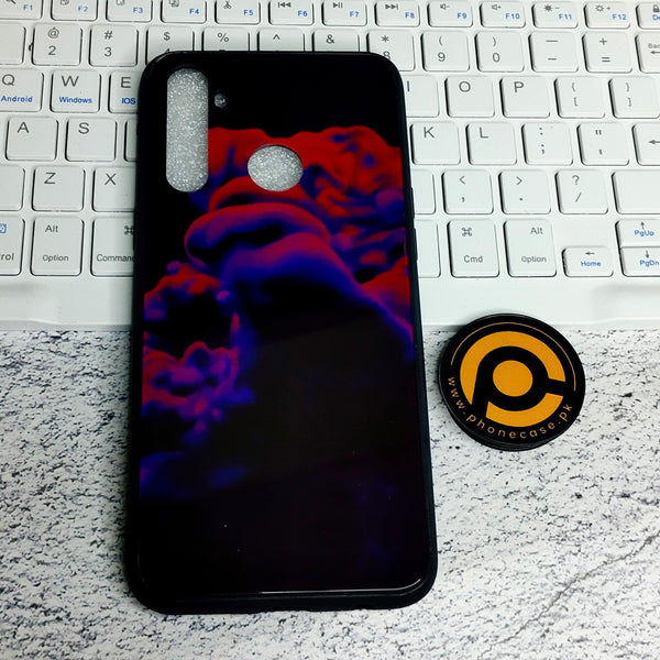 Realme 5/ 5i /Realme 6i / Realme 5s -  Colour smoke -Premium Printed Glass soft Bumper shock Proof Case  CS-29523