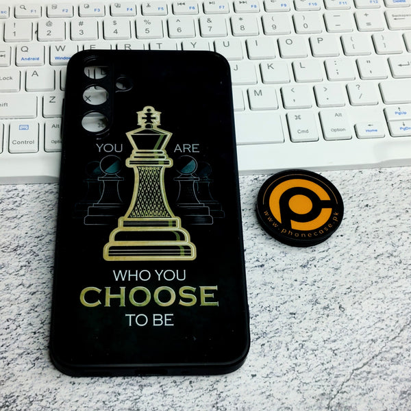 OPPO A16 - YOU ARE WHO YOU CHOOSE TO BE - Premium Metal  Printed soft Bumper shock Proof Case CS-29512