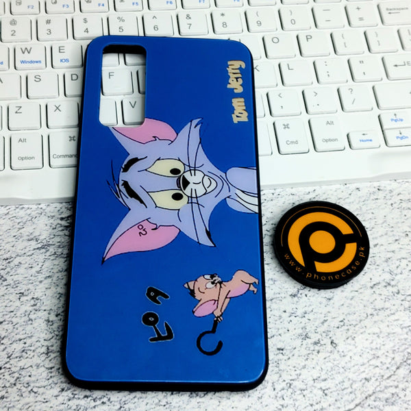 Vivo Y51 2020 (Camera on Left) - TOM JERRY  Premium Metal Printed soft Bumper shock Proof Case CS-29580