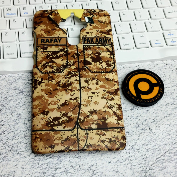 Huawei Mate 9 Army shirt with Custom Name  RAFAY  Premium Printed Glass Case CS-29607