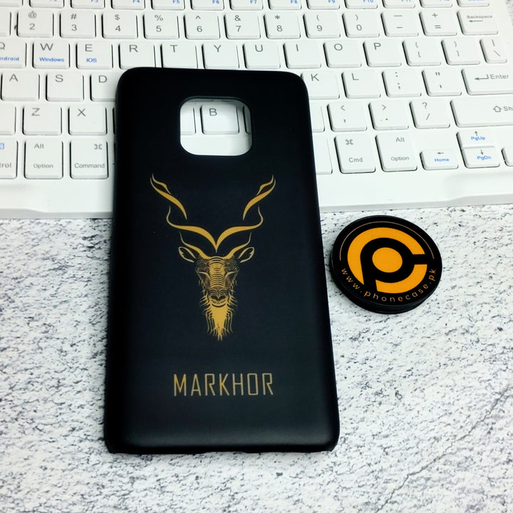 Huawei Mate 20 Pro - Markhor Design 3- Premium Metal  Printed soft Bumper shock Proof Case  CS-29518