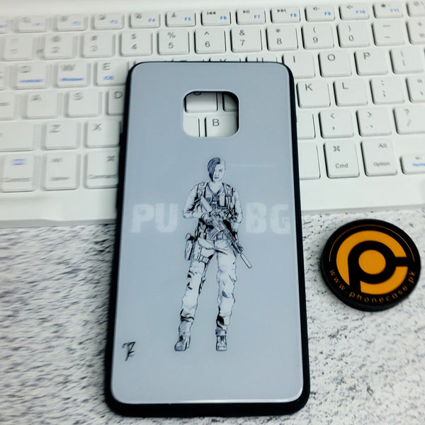 Huawei Mate 20 Pro - PUBG DESIGN - Premium Metal  Printed soft Bumper shock Proof Case  CS-29519