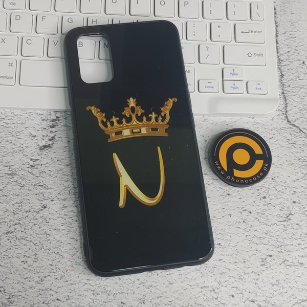 Oppo A52 -Alphabet king U design  - Premium Metal Printed soft Bumper shock Proof Case CS-29956