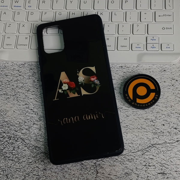 Samsung Galaxy A71 -  - Rana Amir name case -  Soft Bumper shock Proof Glass  case CS-30468