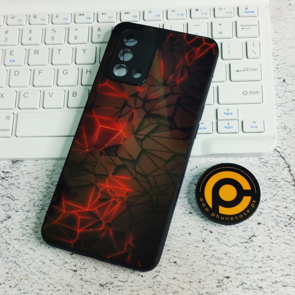 Oppo F19/A74/A95 - 3D Design 7  - Premium Printed Glass soft Bumper shock Proof Case  CS-30770