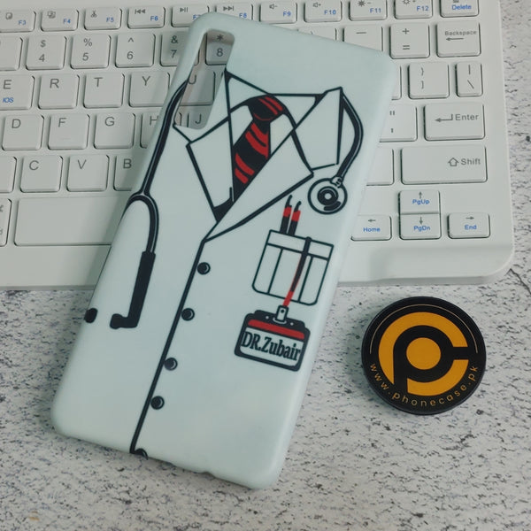 SAMSUNG GALAXY A7 (2018) Doctor Costume name Dr. Zubari  -  Premium Printed hard Case  CS-30764